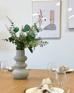 Billie keramik vase grå 24 cm