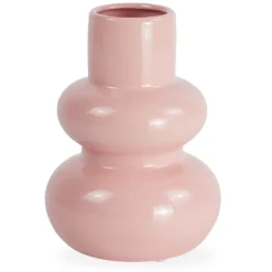 Bliss keramik vase lyserød 19,5 cm