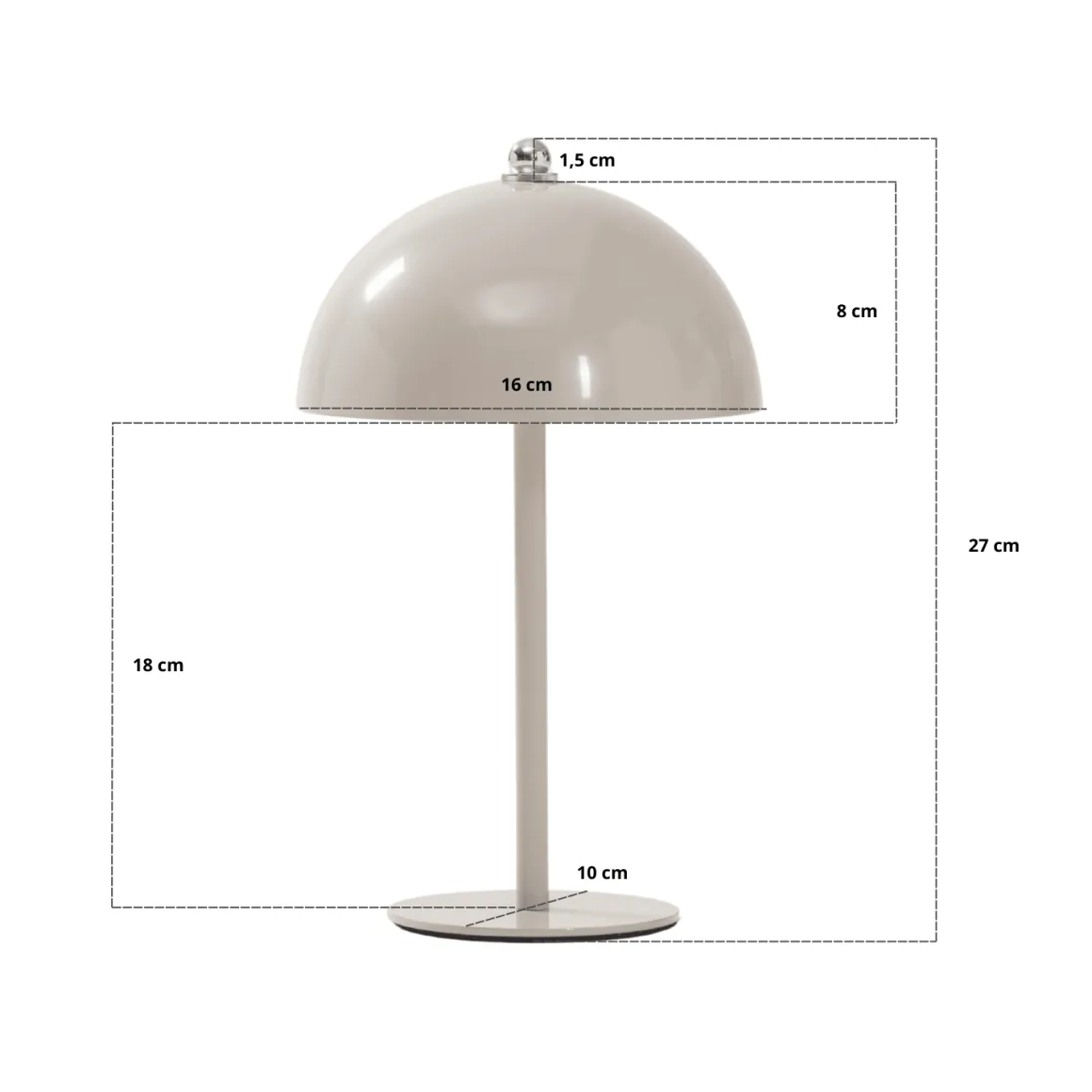 Bloom bordlampe Sort