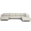 Brandy - venstrevendt u-sofa i beige med chaiselong - L: 366 x D: 211 x H: 80 cm
