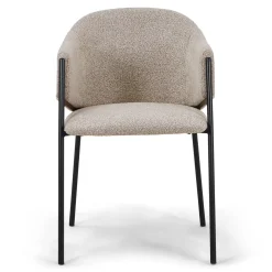 Carolina spisebordsstol i beige boucle