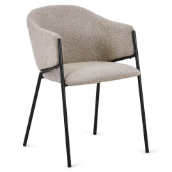 Carolina spisebordsstol i beige boucle