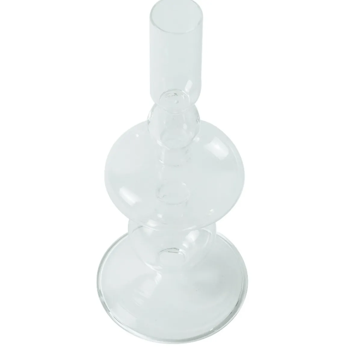 Chicka lysestage glas klar 21 cm