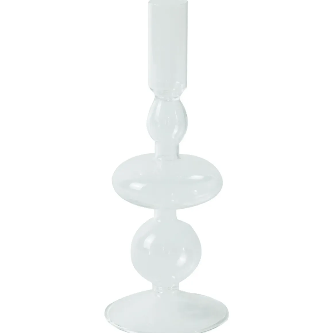 Chicka lysestage glas klar 21 cm