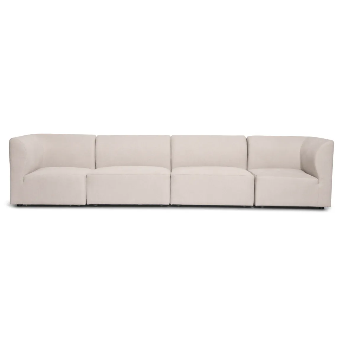Emilia modulsofa i beige 4 moduler L: 328 X D: 79 X H: 72 cm