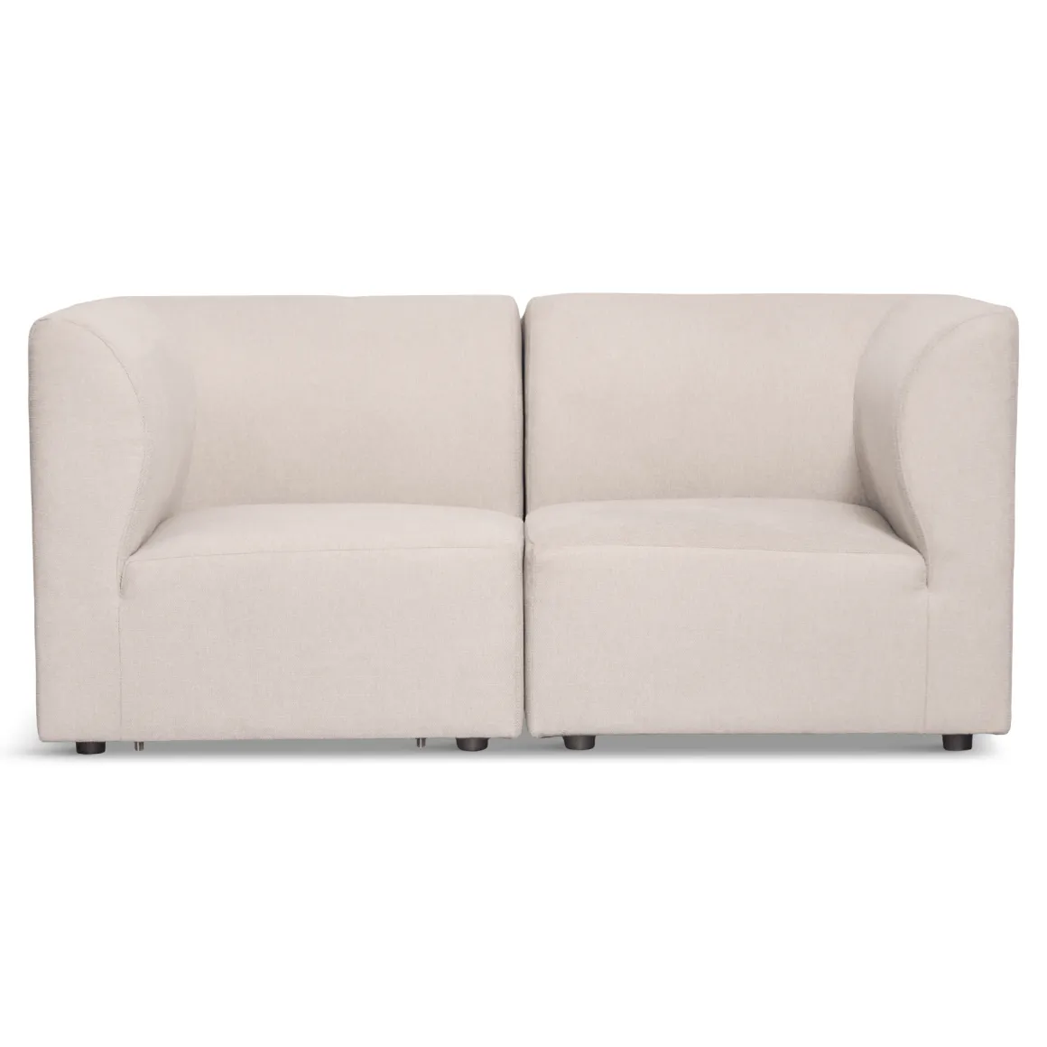 Emilia modulsofa i beige 2 moduler L: 158 X D: 79 X H: 72 cm