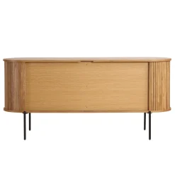 Florence jalousi skab med lameller i eg 160x45x75 cm