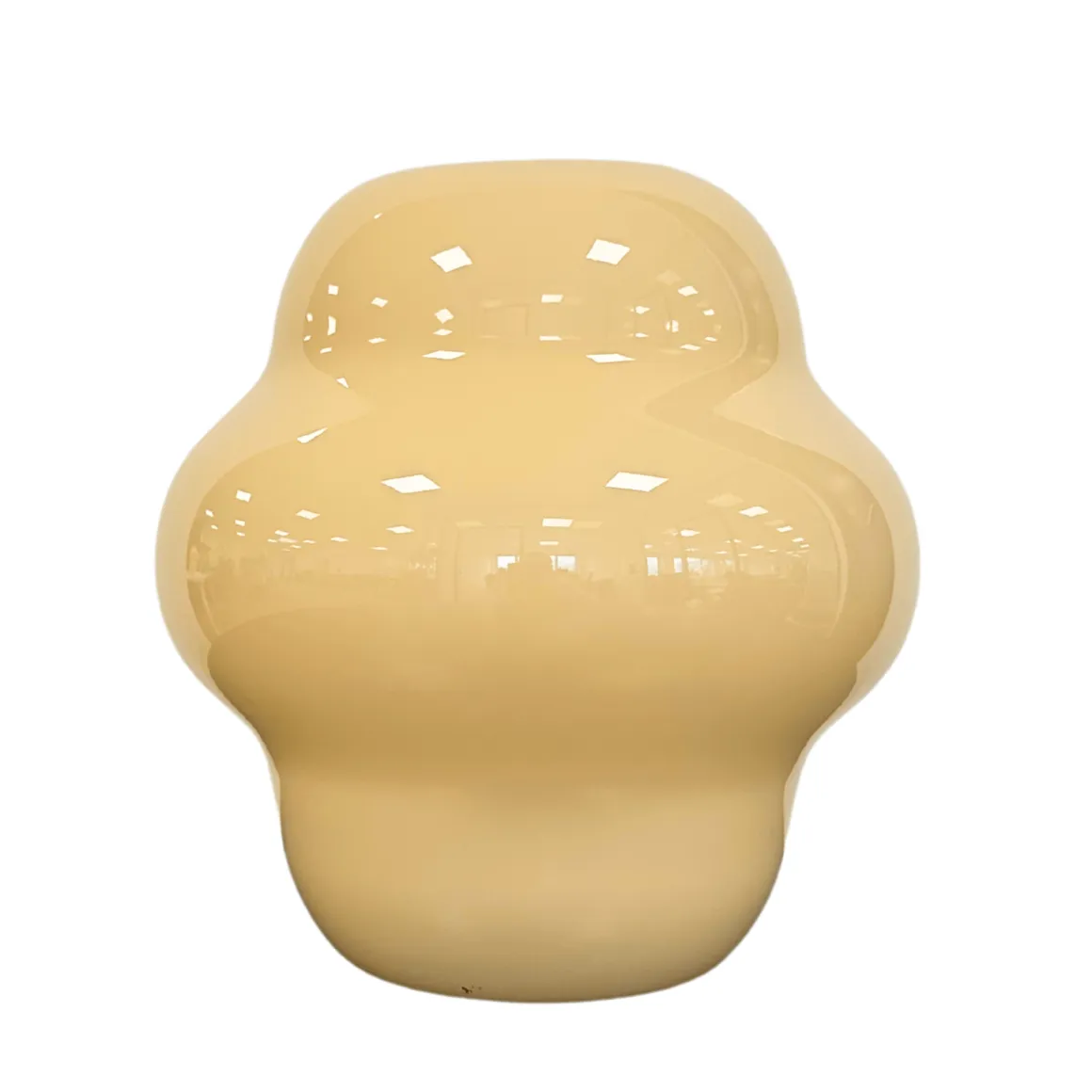 Gina glasvase gul 20 cm