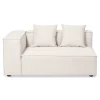 Hailey - Højrevendt chaiselong modulsofa i beige med 3 moduler L: 415 X D: 148 X H: 65 cm