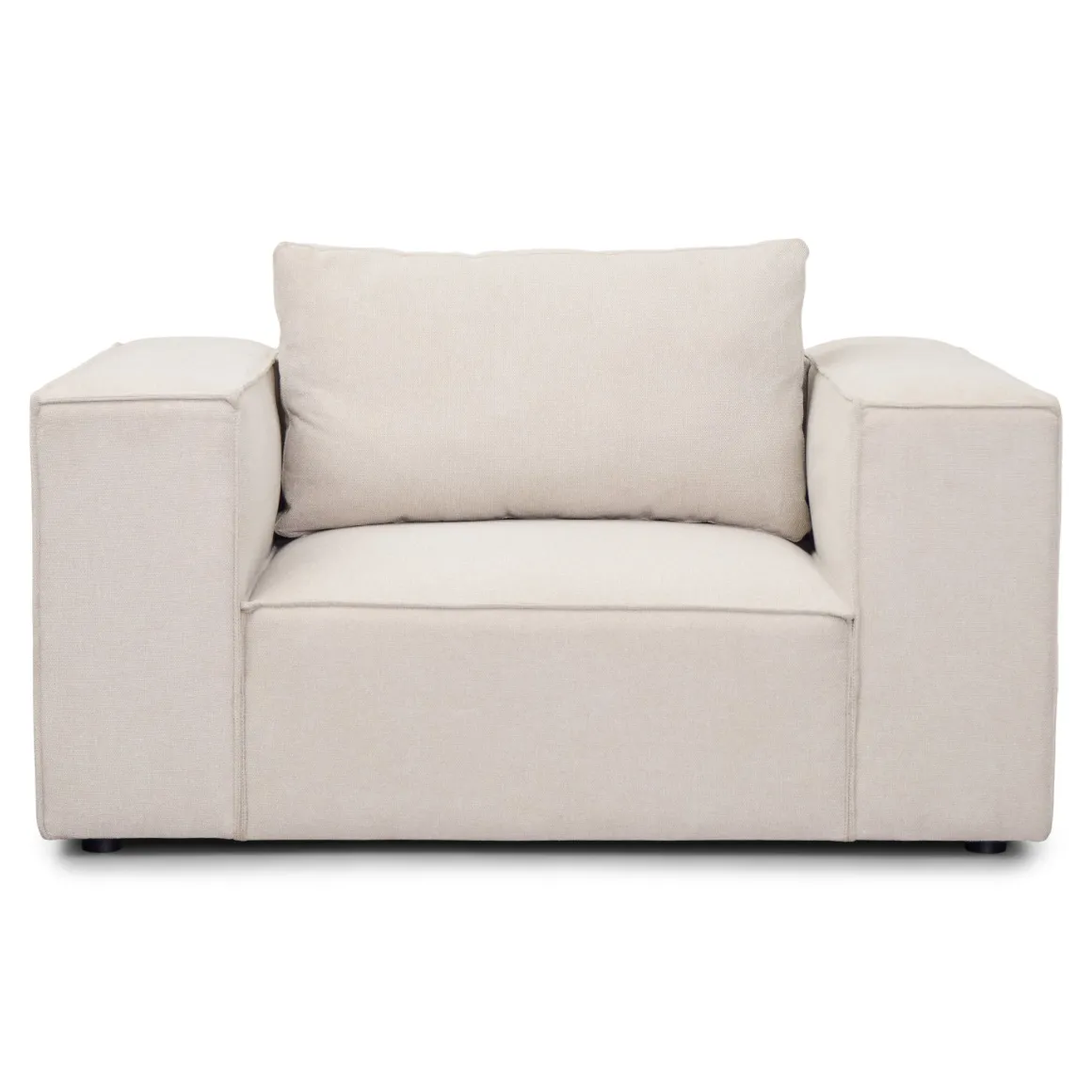 Hailey lænestol i beige L: 136 X D: 100 X H: 64 Cm