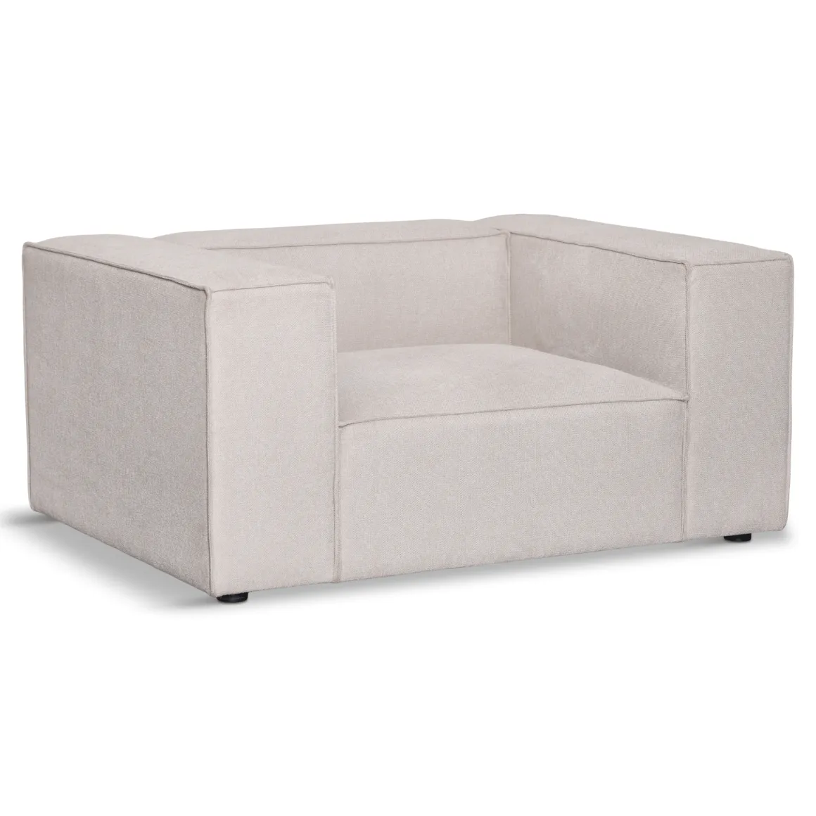 Hailey lænestol i beige L: 136 X D: 100 X H: 64 Cm
