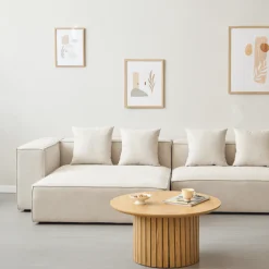 Hailey - Venstrevendt chaiselong modulsofa i beige med 2 moduler L: 294 X D: 148 X H: 65 cm