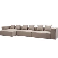 Hailey - Venstrevendt chaiselong modulsofa i sand med 3 moduler L: 415 X D: 148 X H: 65 cm