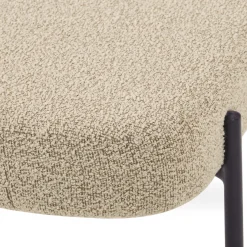 Helena bænk i beige boucle 100x36x43 cm