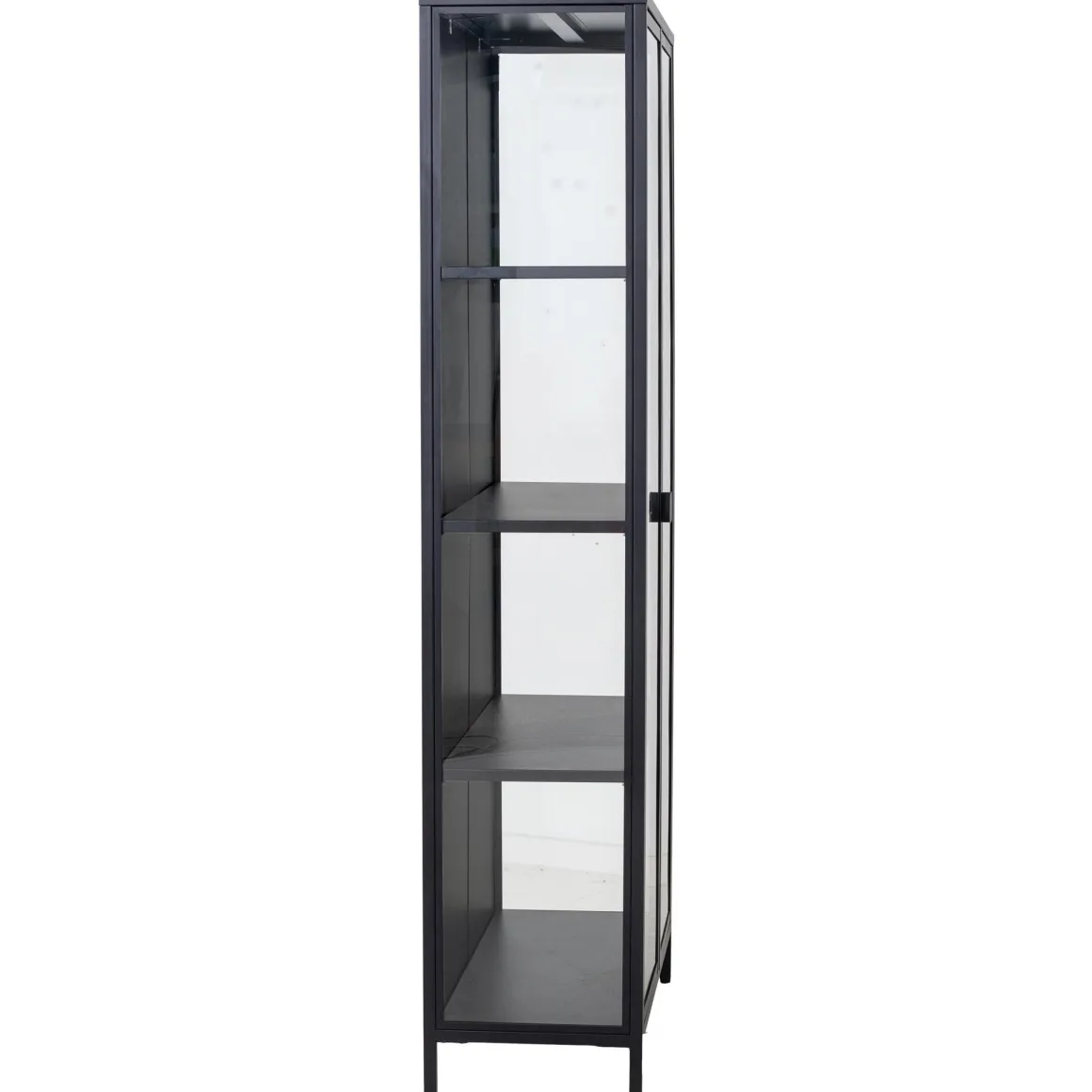 Herman Vitrineskab - Sort metal/glas - 80x40x180 cm