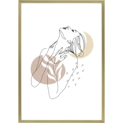 Ibi billedramme 21x30 cm guld