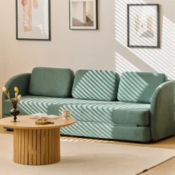 Katarina foldbar sovesofa grøn L: 217 x D: 77/145 x H: 75 cm
