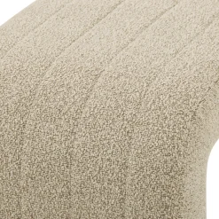 Lianna bænk i beige boucle 95x40x44 cm