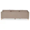 Lulu - Højrevendt og venstrevendt vendbar chaiselong sofa i sand - L: 215 x D: 82 x H: 78 cm