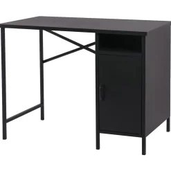 Marton sort skrivebord med skab