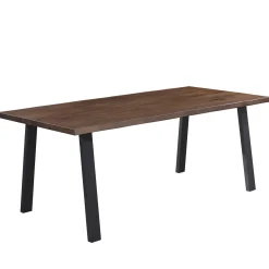 Molly plankebord - 200x95 cm - i smoked eg med A-ben - (Forberedt til tillægsplader)