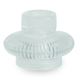 Nala glas lysestage klar 6 cm