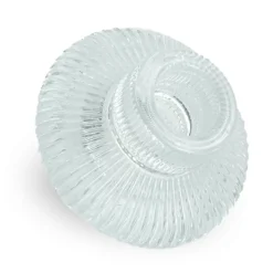 Nala glas lysestage klar 6 cm