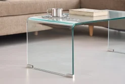 Nicole glas sofabord 95x45x35 cm