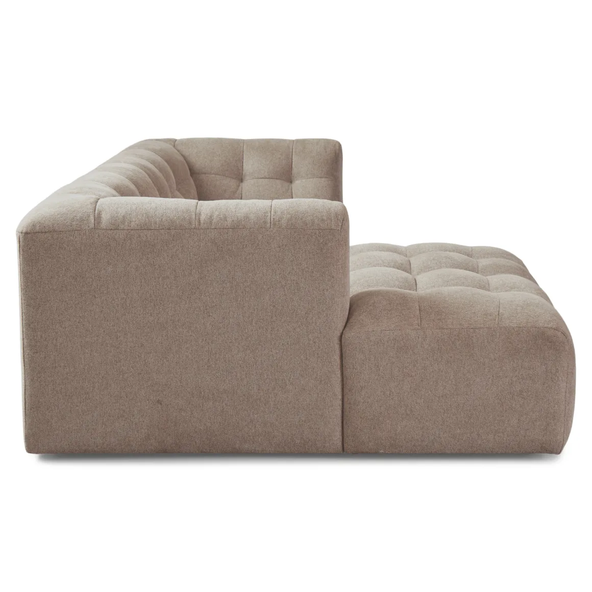 Poppy chaiselong bubble sofa sand - venstrevendt