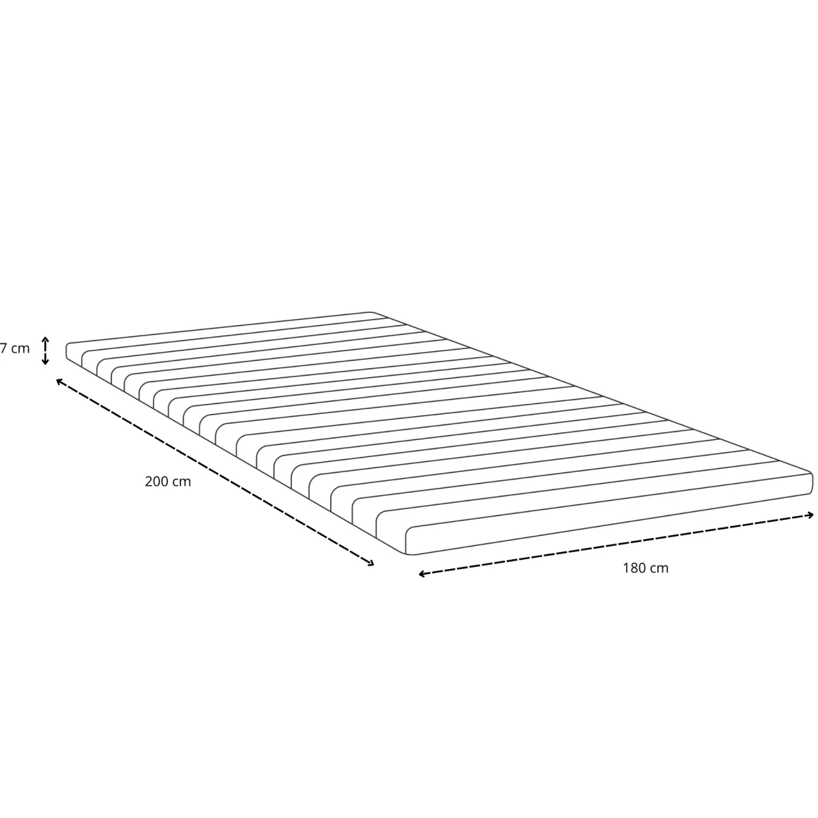 Premium boxmadras seng i beige 180x200 cm med 7 cm topmadras i memoryskum ekskl. ben
