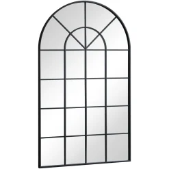 Sandra - New yorker spejl med buning sort 110x65 cm