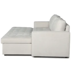 Sinus beige sovesofa med vendbar chaiselong og opbevaring