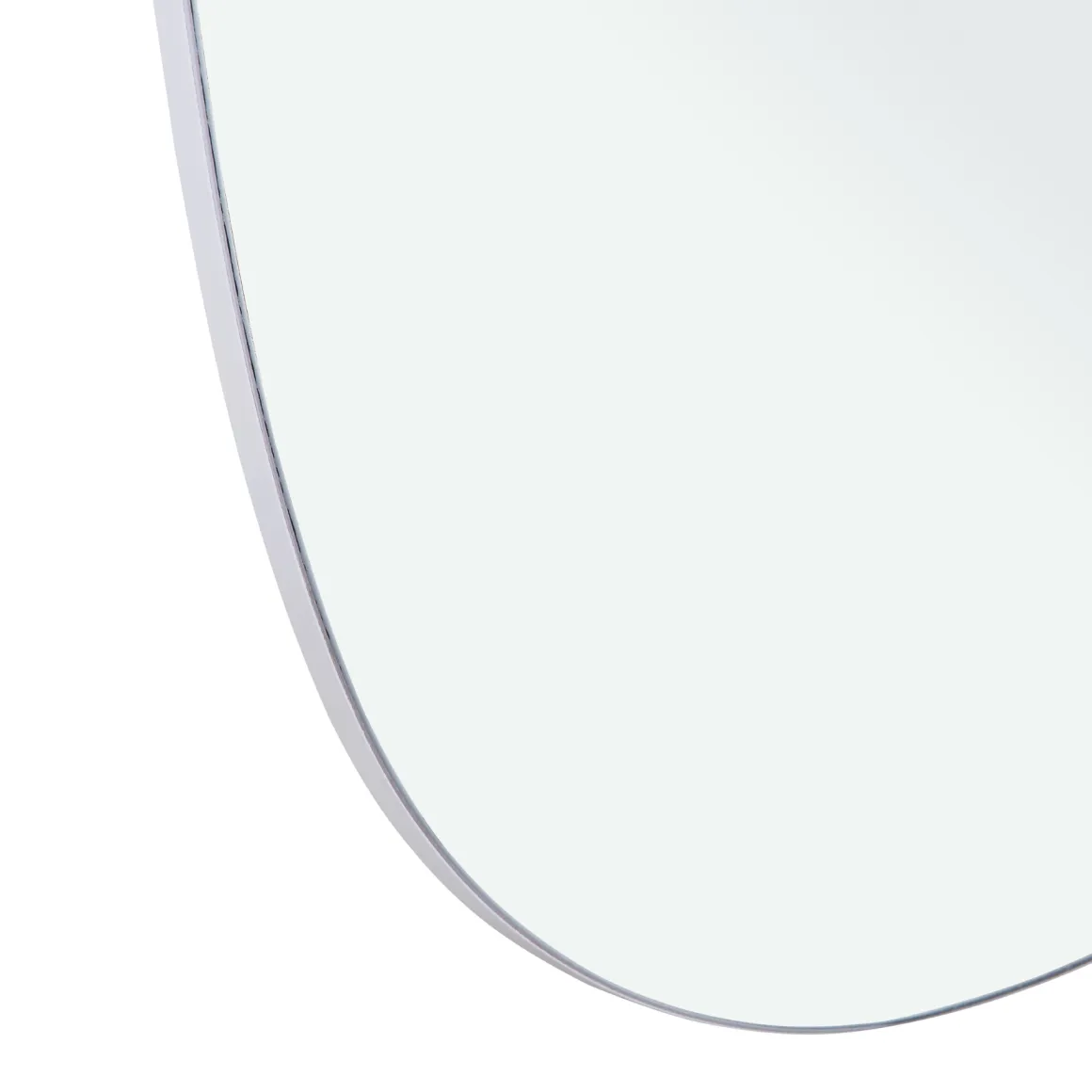 Zelina organisk spejl uden ramme i 150x50 cm